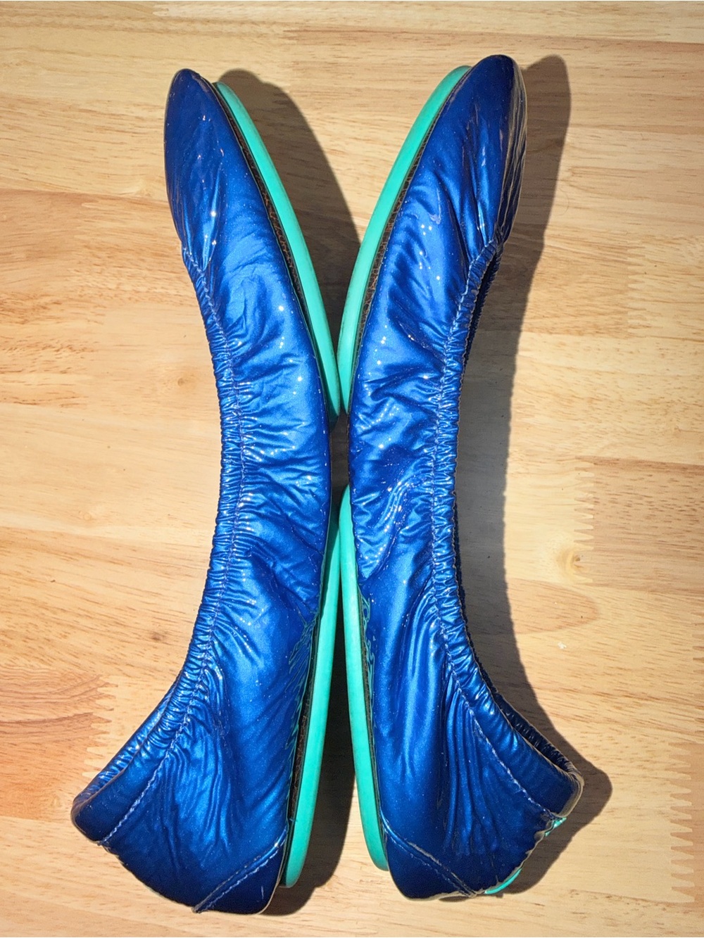 Tieks Sapphire Blue Flats - Picture 4 of 7